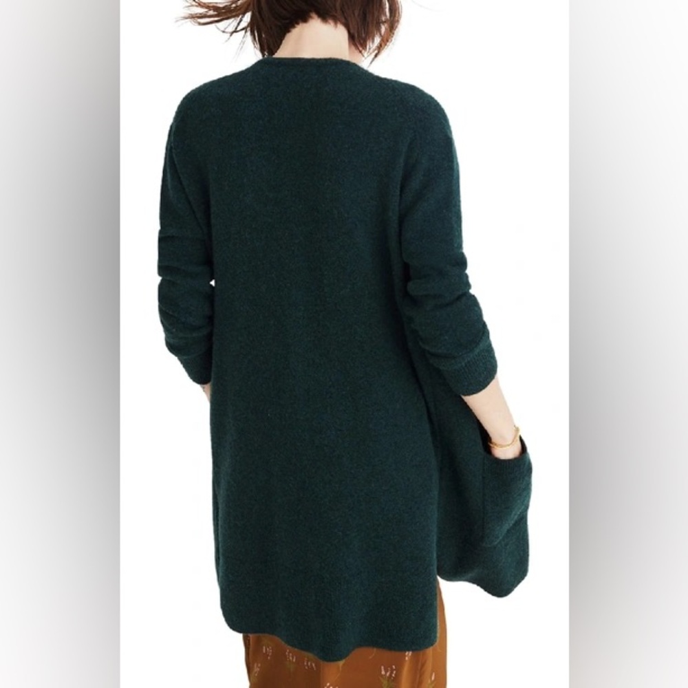 MADEWELL Kent Long Sweater Cardigan Wool Alpaca Green Style G9611 sz M